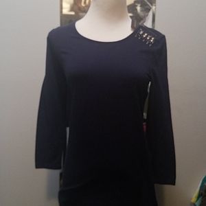 Navy Cotton with fun embellishments!!